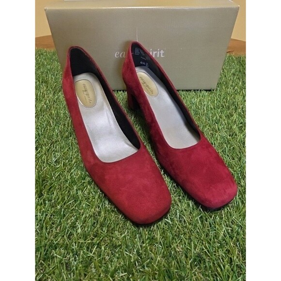 Easy Spirit Shoes - Vintage Easy Spirit ESFAWN Red Apple Suede Anti Gravity Heels Size 6 1/2 NIB